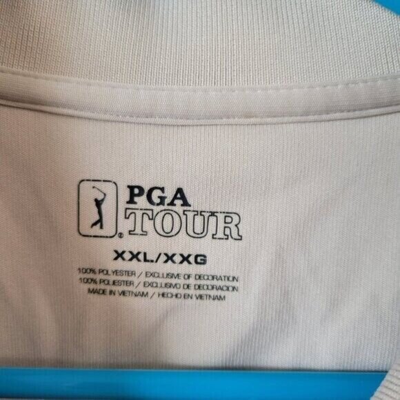 PGA Tour Golf Shirt Performance XXL 2XL golfing stripes athleisure Big Tall - Picture 8 of 9